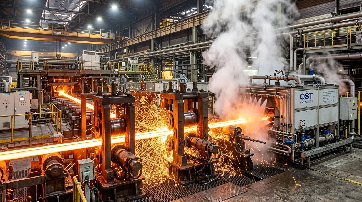 Steel rolling process